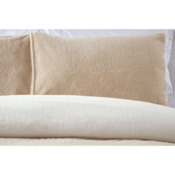 Teddy Fleece Duvet Set - Natural / Single - thumbnail 2