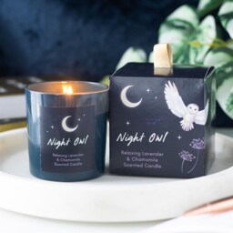 Night Owl Sleep Candle With Lavender And Chamomile - Navy - thumbnail 3