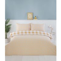 Portland Check Duvet Set - Yellow / King