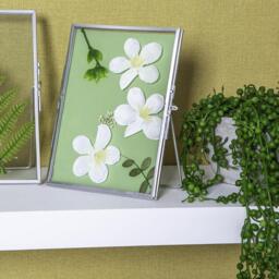 Nicola Spring Metallic Floating Photo Frame - Silver / 2 - thumbnail 5