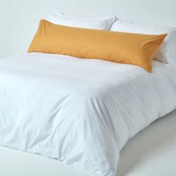 200 Thread Count Egyptian Cotton Body Size Pillowcase - Mustard - thumbnail 4