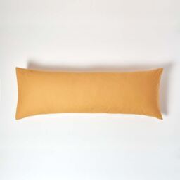 200 Thread Count Egyptian Cotton Body Size Pillowcase - Mustard - thumbnail 2