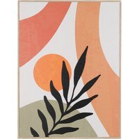 Boho Terracotta Abstract Canvas - Orange