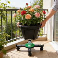 Extendable Plant Caddy - Black