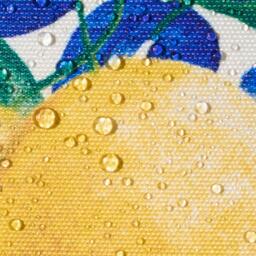 Pack Of Outdoor Lemon Filled Cushions - Blue / 2 - thumbnail 3