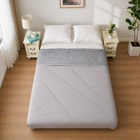 Cooling Quilt Breathable Lightweight Summer Comforter Soft Hypo - Grey