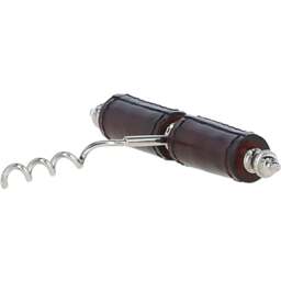 Luxury Leather Handled Cork Screw - Chestnut - thumbnail 3