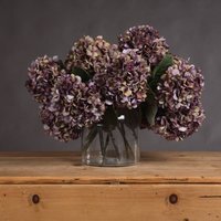 Autumn Burgundy Hydrangea Seasonal Floral Decor - Red - image 1