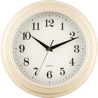 Elliot 25cm Dia Vintage Cream Wall Clock - Cream