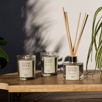 Scented Candle Gift Set  - Clear  / Cedar Wood