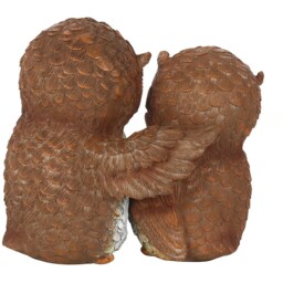 Birds of a Feather Owl Couple Ornament - Brown - thumbnail 3