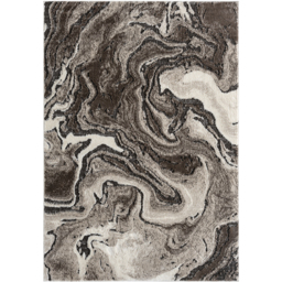 Eleanor Modern Embossed Contemporary Living Room Area Rug - Marble Design Rug - Mocha / 230cm - thumbnail 2