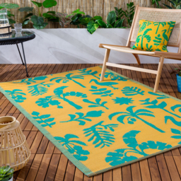 Marula Tropical Outdoor Cushion Cover - Teal - thumbnail 3