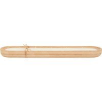 Nectarine Blossom Wooden Candle - Natural and White - image 1