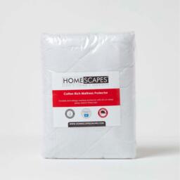 Quilted Mattress Protector - White / Superking - thumbnail 3