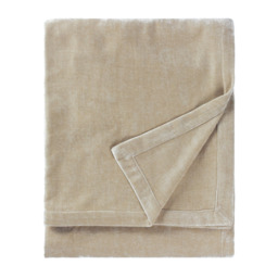 Heavy Chenille Velvet Throw - Linen / 200cm - thumbnail 2