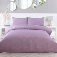 Sienna Contemporary Tufted Dot Duvet Set - Mauve / Superking