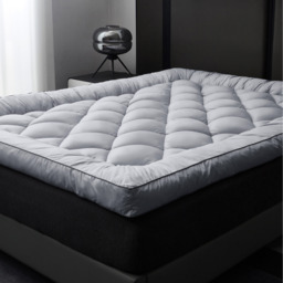 Shredded memory foam mattress topper - Light Grey / 90cm / 5cm - thumbnail 3