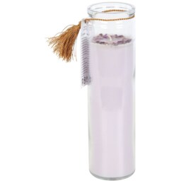 Tube Jar Candle with Amethyst Crystals - Blackberry - thumbnail 3