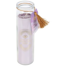 Tube Jar Candle with Amethyst Crystals - Blackberry - thumbnail 2