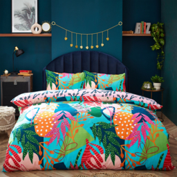 Tropical Palm Duvet Cover Set - Multicolour / King - thumbnail 2