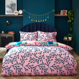 Tropical Palm Duvet Cover Set - Multicolour / King - thumbnail 3