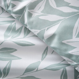 Hallie Printed Leaves Duvet Set - Sage / Single - thumbnail 5