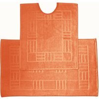 Chatsworth 600 Grams Per Square Meter Cotton Pedestal Mat - Tangerine