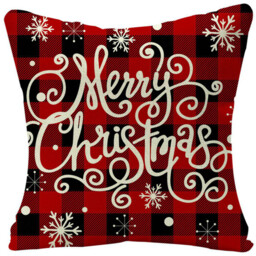 Christmas Pillow Cases - Red / Set of 4 - thumbnail 4