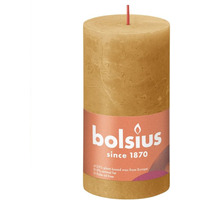Honeycomb Bolsius Rustic Shine Pillar Candle (130 x 68mm) - Honeycomb