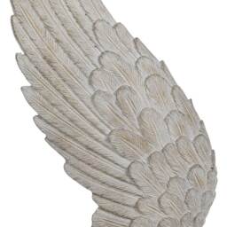 Large Washed Angel Wing Ornament - Natural - thumbnail 3