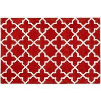 Bosie Kensington Townhouse Small Orange Hand Woven Rug - Orange