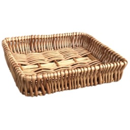 Shallow Wicker Tray - Brown / 30cm - thumbnail 2