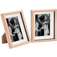 "3D Box Photo Frame - 8x10"" with 5 x 7"" Mount - Pack of 2 - Brown" - thumbnail 1