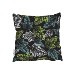 Grunge Leaves Print Outdoor Cushion - Green / 60cm - thumbnail 2