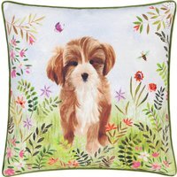 Daisy Hill Charlie Printed Cushion - Multicolour/Green / 80 Feather 20 Polyester - image 1