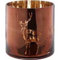 Large Brown Stag Candle Holder - Brown