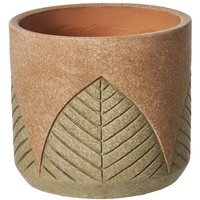 Rustic Leaf Design Indoor Plant Pot - 10.5 cm / 10.5cm