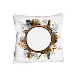 Paint Print Autumn Decoration Outdoor Cushion - Brown / 60cm - thumbnail 2