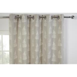Esher Eyelet Curtains - Grey / 183cmcm / 117cmcm - thumbnail 2