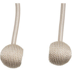 Woven Ball Magnet Holdback - Natural - thumbnail 2