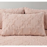 Luxury Allover Tuft Shabby Chic Filled Cushion - Blush