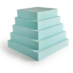 High Density Upholstery Foam Chair Seating Replacement Sofa  - Teal / 24in / 18in / 3in - thumbnail 3