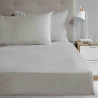 So Soft Microfibre 180 Thread Ultra Soft Polyster Fitted Sheet - Silver / Double