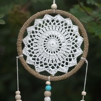 Handmade Bali Dream Catcher - Natural, Vegan, Spirit-Infused - White