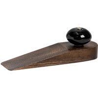 Wooden Door Stop Black - Black - thumbnail 1