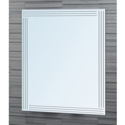 Kensington Wall Mounted Rectangular Frameless Bathroom Mirror 45cm x 60cm  - Silver - thumbnail 2