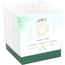 Zodiac Gemstone Scented Candle And Jar - Libra - thumbnail 5