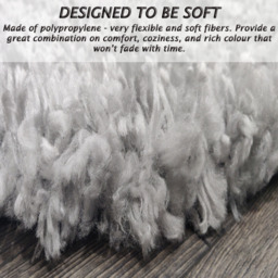 Shaggy Rug Super Soft - Silver / 150cm - thumbnail 3