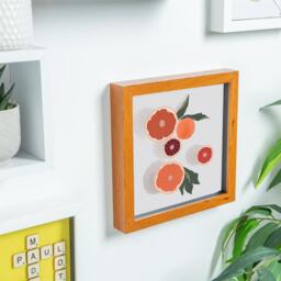"3D Box Photo Frames - 8 x 8"" - Dark Wood - Pack of 5 - Brown" - thumbnail 4
